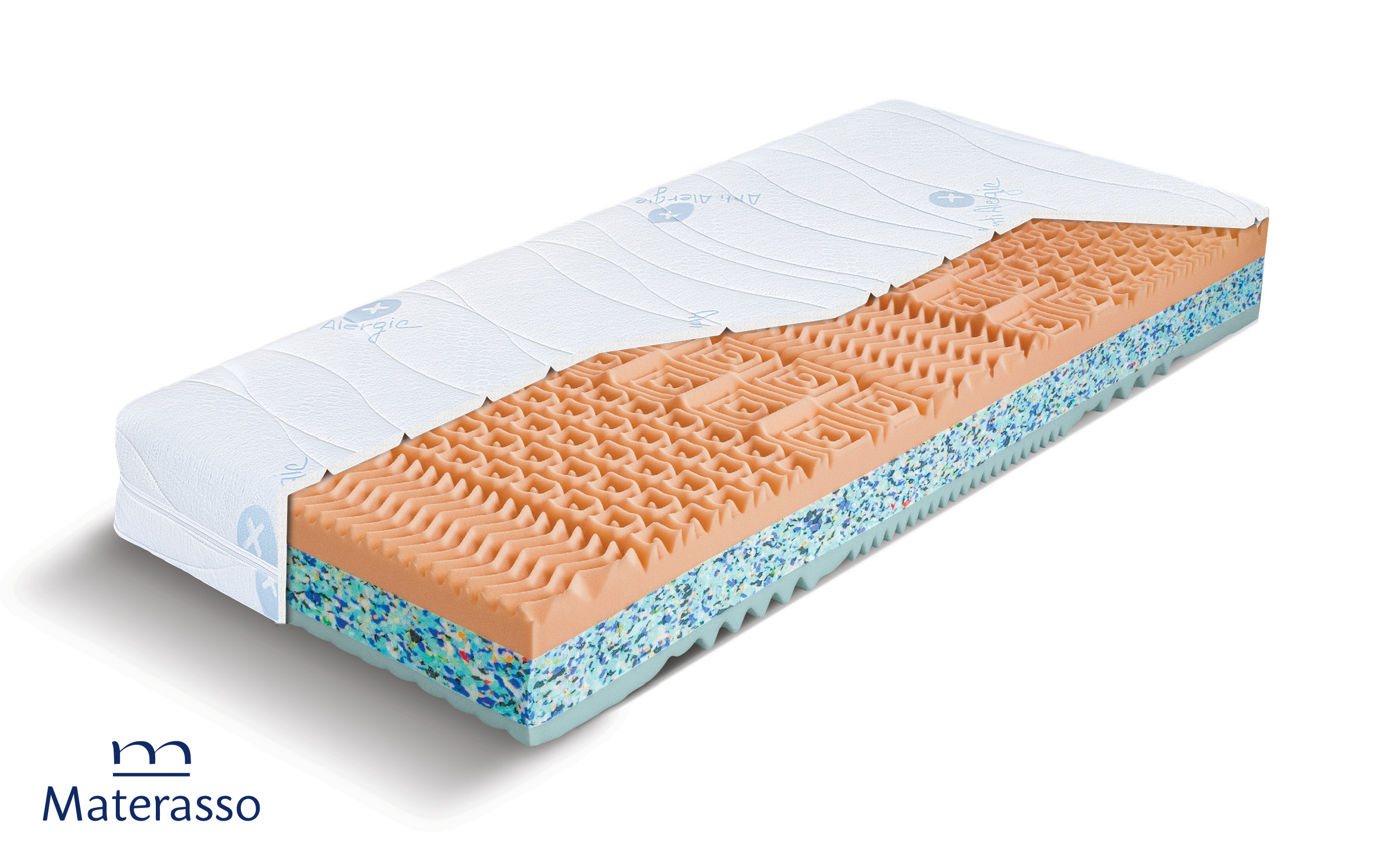 Two-sided mattress 180/200 Hudson, white  5